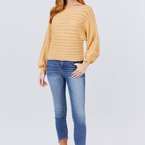 Classy Sweater Featuring Dolman Sleeve